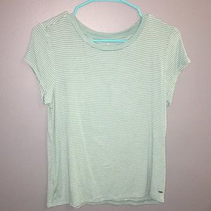 soft and sexy blue and white stripped shirt